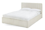 Home Pandora Double End Lift Ottoman Bed - Cream | Lift-up storage bed
