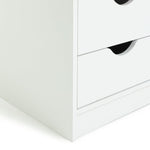Kids Pagnell 3 Door 4 Drawer Wardrobe - White | large kids wardrobe