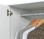 Home Oslo 3 Door Mirror Wardrobe - White (B GRADE)