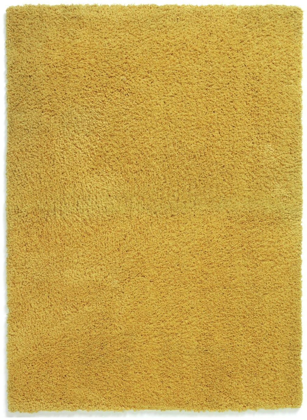 Habitat Recycled Plain Cosy Shaggy Rug - 160x230cm - Mustard