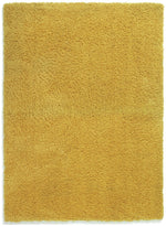 Habitat Recycled Plain Cosy Shaggy Rug - 160x230cm - Mustard