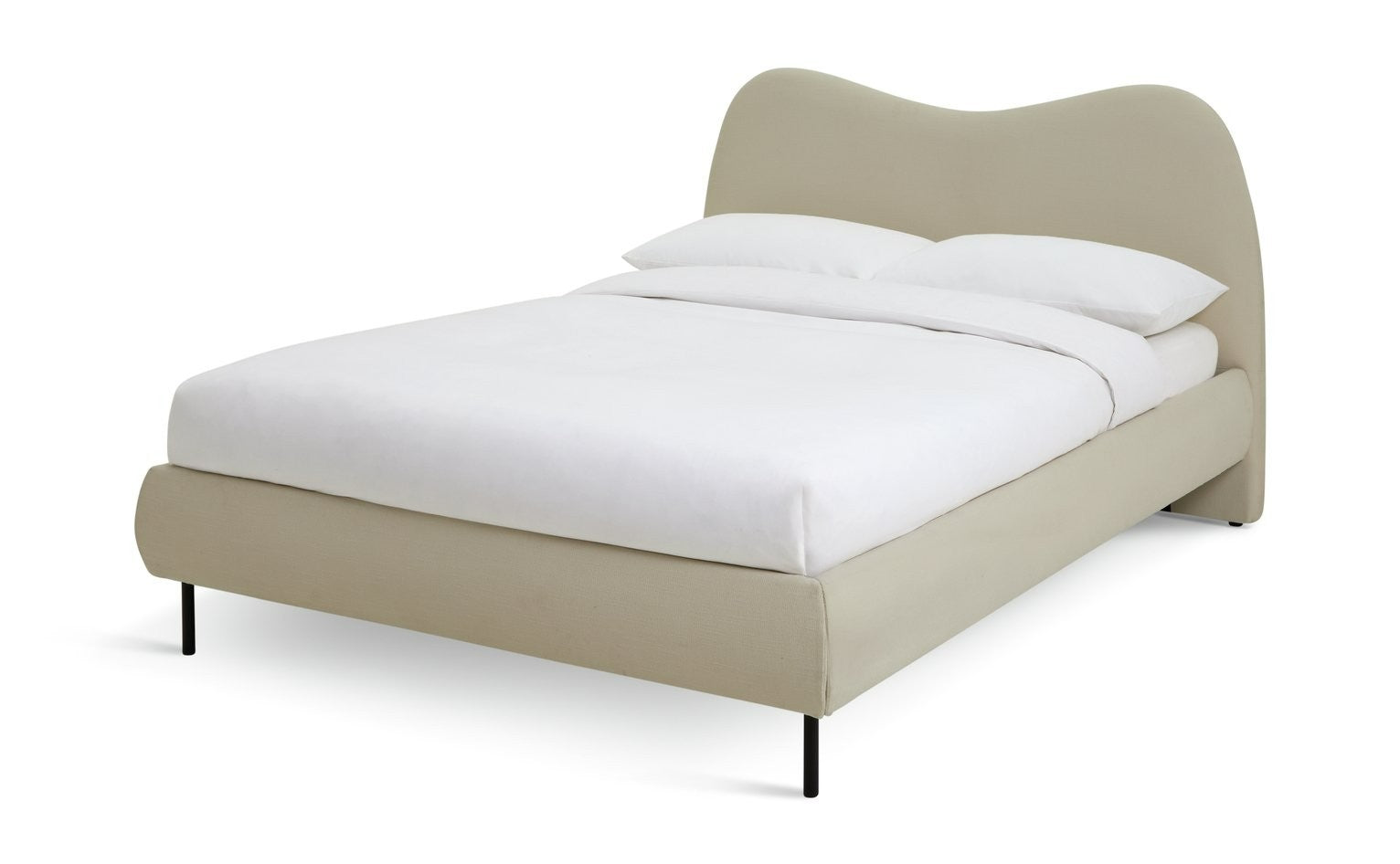 Orton Double Fabric Bed Frame - Natural | Warm Neutral Aesthetic