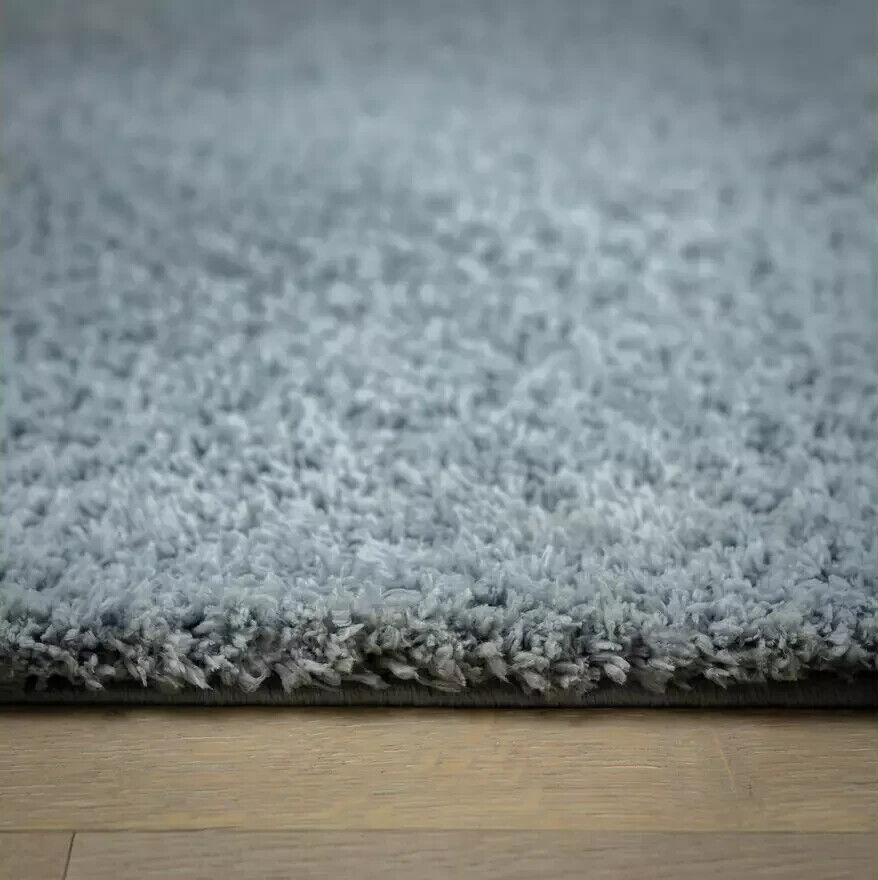Habitat Recycled Cosy Plain Shaggy Rug - 160x230cm - Blue
