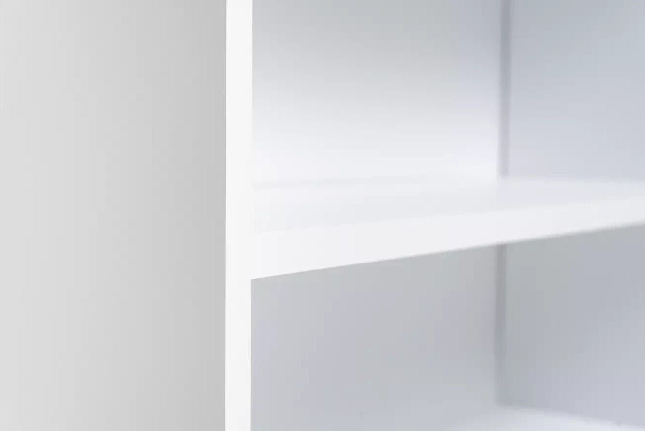 Maine 2 Drawer Bookcase - White ( B Grade 42602-42605 )