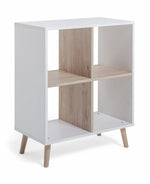Skandi Deep Shelving Unit - White & Oak | Functional Fabulous Storage Space