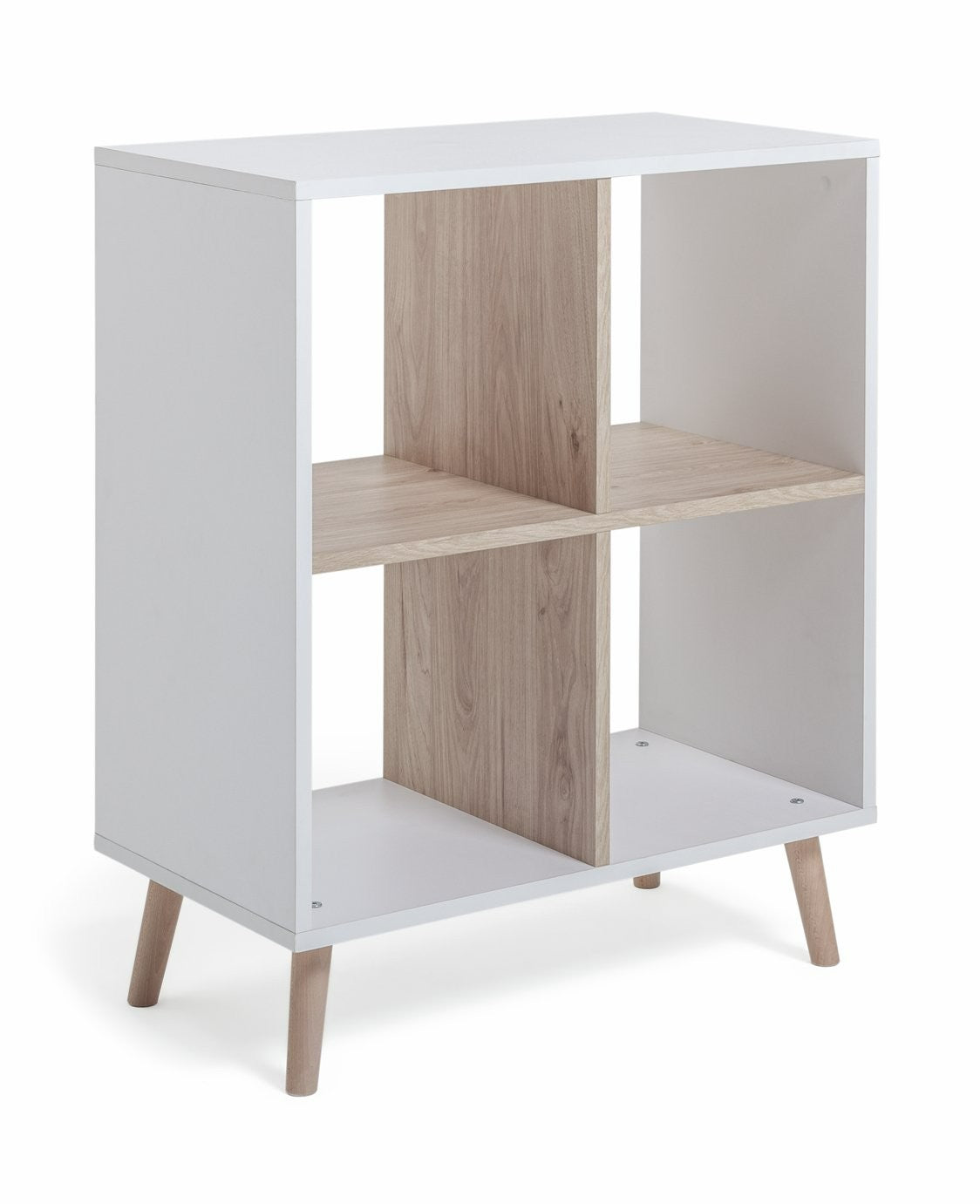 Skandi Deep Shelving Unit - White & Oak | Functional Fabulous Storage Space