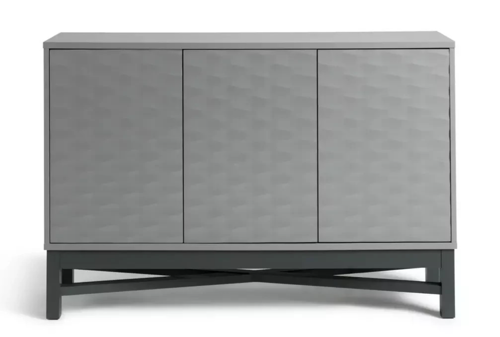 Zander Textured Large Sideboard - Grey ( B Grade )
