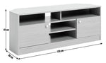 Home Corners 2 Door TV Unit - White | TV Stand with Storage