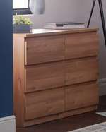 Jenson 6 Drawer Chest - Oak Effect (B GRADE 1025.)