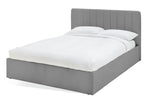 Pandora Small Double End Lift Ottoman Bed - Grey | Organized Sleeping Area