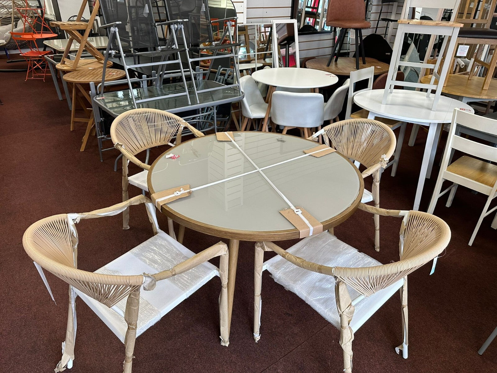 Habitat 4 Seater Rattan Effect Garden Patio Set (S)