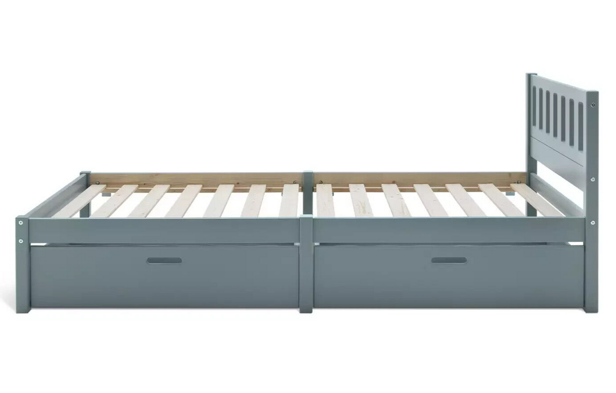 Ronnie Single Bed Frame and Drawer - Duck Egg Blue (B Grade 1035.)