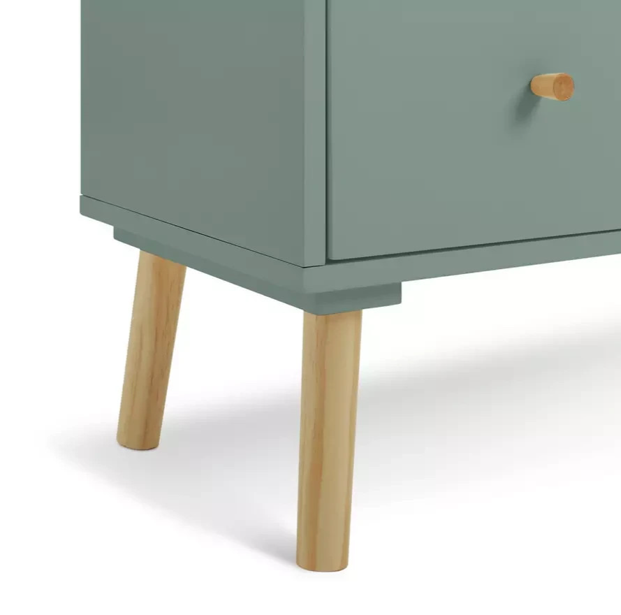 Otto 4 Drawer Chest Sage Green Storage Organiser Bedroom Furniture