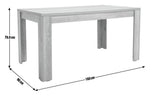 Home Preston 6 Seater Dining Table - Natural | Dining table for large kitchen