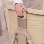 Tutti Bambini Cozee Zen Bedside Crib Sand | Baby Bedside Cot Newborn Sleeping