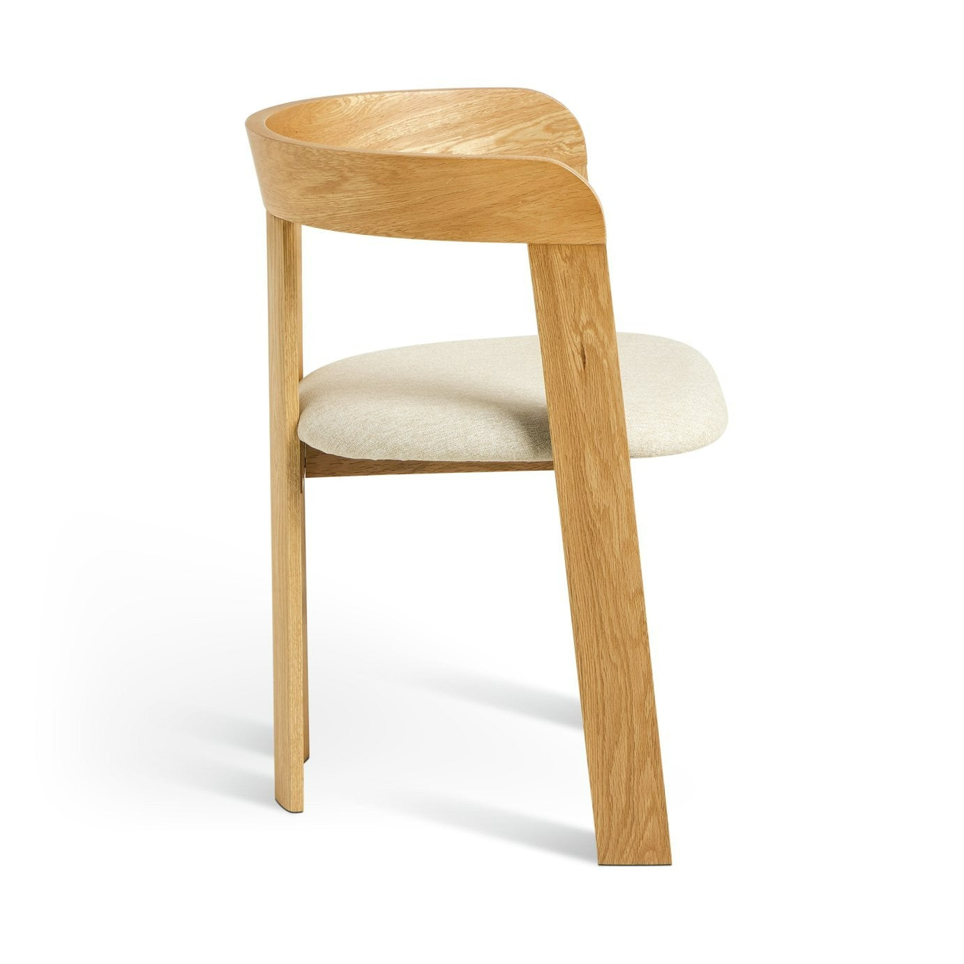 Janie Solid Wood Dining Chair - Oak | Ergonomic Comfortable Sitting Experience