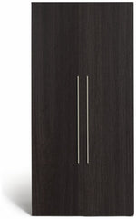 Atlas 2 Door Wardrobe - Black & Brown | Contemporary 2-door wardrobe