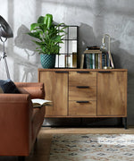 Habitat  2 Door 3 Drawer Sideboard - Oak Effect