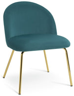 Habitat Maddix Pair of Velvet Dining Chairs - Teal