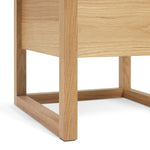 60 Hana 1 Drawer Bedside Table - Oak | Compact Storage Solution