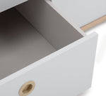 Camden 3 Door 3 Drawer Wardrobe - Grey & Acacia | Large wardrobe with drawers