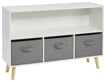 Liberty House Kids Storage Unit with Storage Bins - White ( B Grade 39527 )