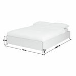 Longley Foldable Double Bed - Natural | Space-saving double bed