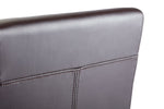 Home Pair of Midback Dining Chairs - Chocolate | midback dining chair set