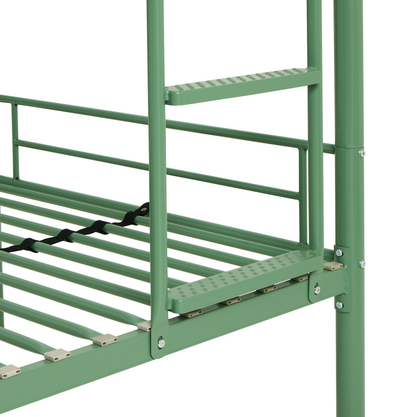 Home Mason Single Metal Bunk Bed - Sage Green | Small room bunk bed