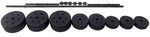 Opti Vinyl Dumbbell and Barbell Set - 50kg | Adjustable Dumbbells and Bar Set