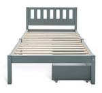 Ronnie Single Bed Frame and Drawer - Duck Egg Blue (B Grade 1035.)
