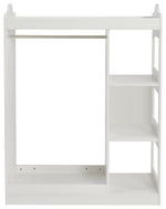 Liberty House Kids Dressing Rail with Mirror - White