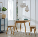 Parry Pine Dining Table & 2 Pine Benches | Natural Wood Aesthetic