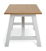 Burford Solid Wood 4 Seater Dining Table - White | Stylish Kitchen Design