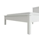 Brooklyn Small Double Wooden Bed Frame - White | Small double bed for small room