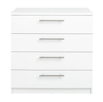 Home Brisbane 4 Drawer Chest White (B Grade)
