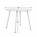 Home Ipanema 4 Seater Metal Garden Table - Grey | Grey Outdoor Dining for Patio