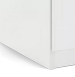 Jenson 3 Door 2 Drawer Tall Wardrobe - White Gloss ( B Grade )