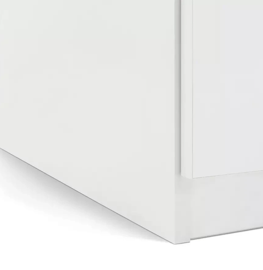 Jenson 3 Door 2 Drawer Tall Wardrobe - White Gloss ( B Grade )