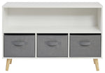 Liberty House Kids Storage Unit with Storage Bins - White ( B Grade 39527 )