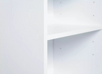 Maine Short Bookcase - White