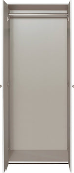 Home Seville 2 Door Wardrobe - White | Sturdy Storage Cabinet Bedroom Clothes