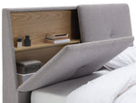 Home Jakob Kingsize TV Ottoman Bed Frame - Grey | High End Bedroom Comfort
