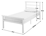 Home Avalon Single Metal Bed Frame Black | Single Bedstead Bedroom Furniture