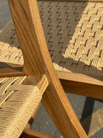 Habitat Faro Pair of Woven Oak Bar Stools - Natural ( S )