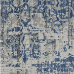 Traditional Natural & Blue Rug | 160x230cm | Traditional Living Room Bedroom Rug