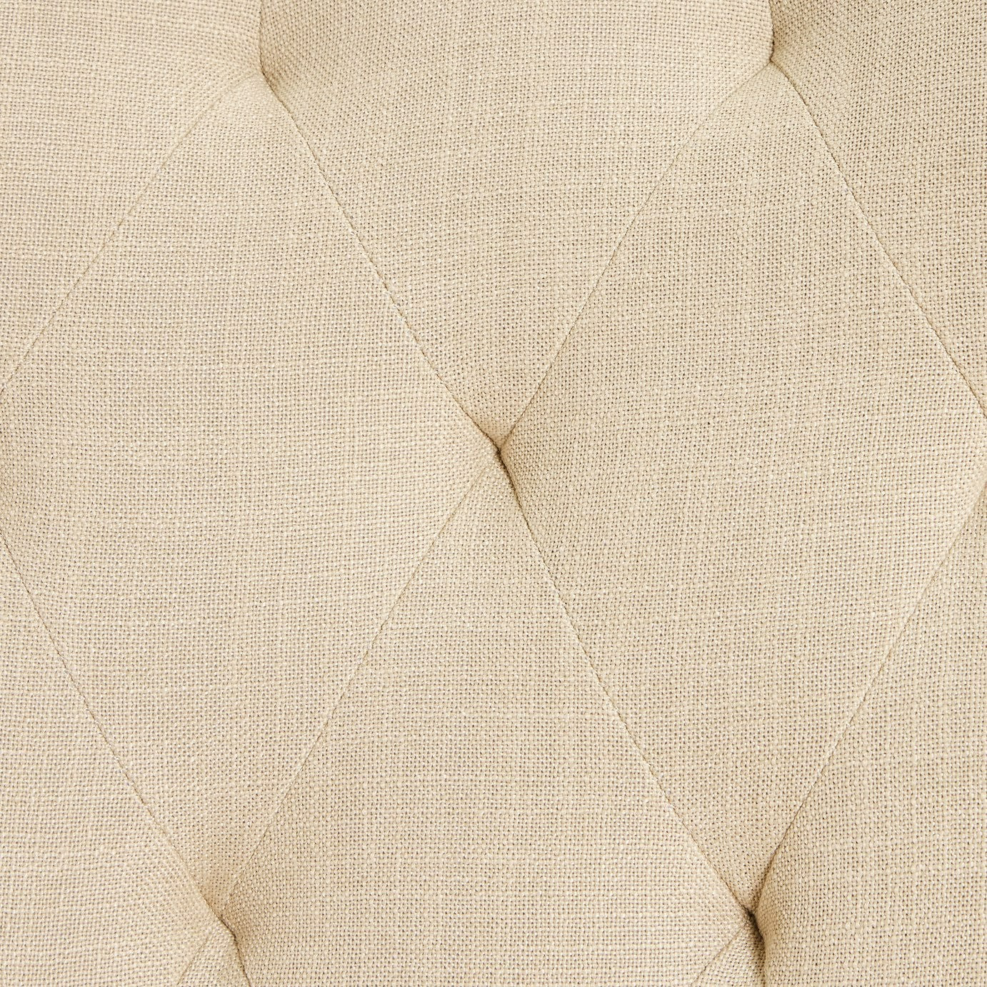 Home Novara Pair of Fabric Dining Chair - Cream | Soft Upholstered Comfort