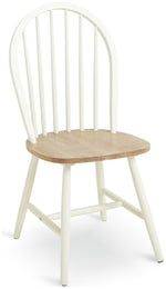 Burford Pair of Solid Wood Dining Chairs - White
