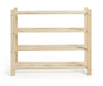 Karee 4 Shelf Shoe Storage Rack - Pine