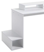 Home Gaming Desk - White | Modern Stylish Computer Desk Gaming Setup Workspace